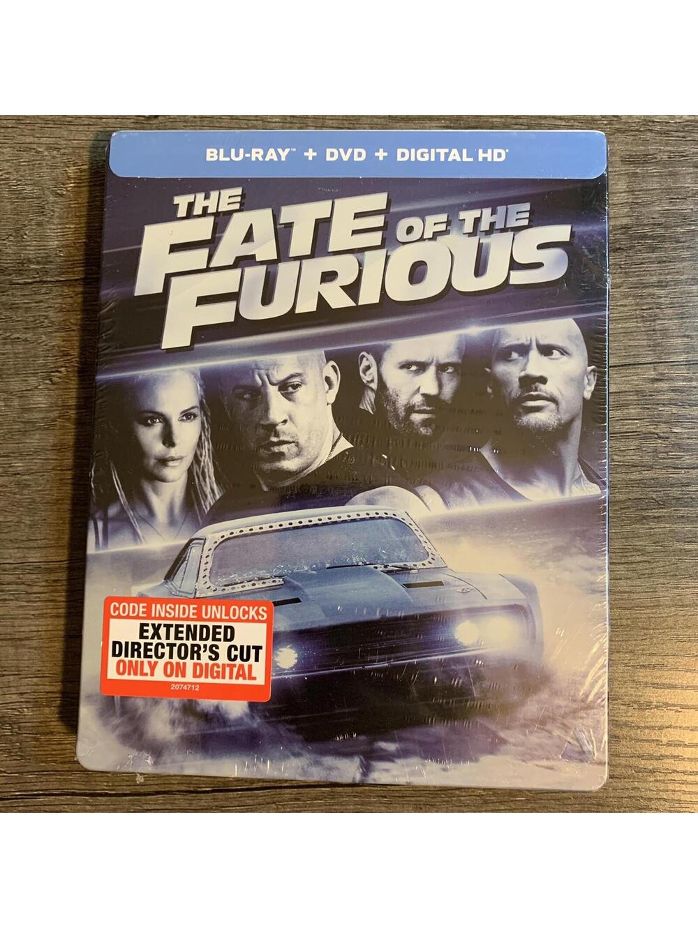 The Fate of the Furious (Blu-ray / DVD) Steelbook AKA Fast And Furious 8